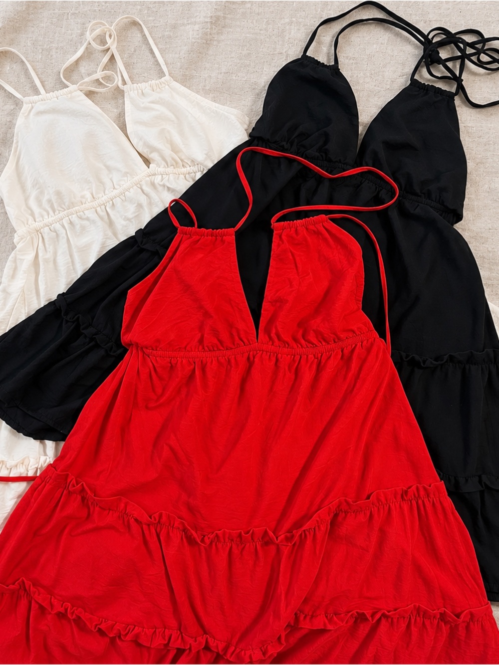 Wild Fable Tiered Babydoll Halter Dress Bundle